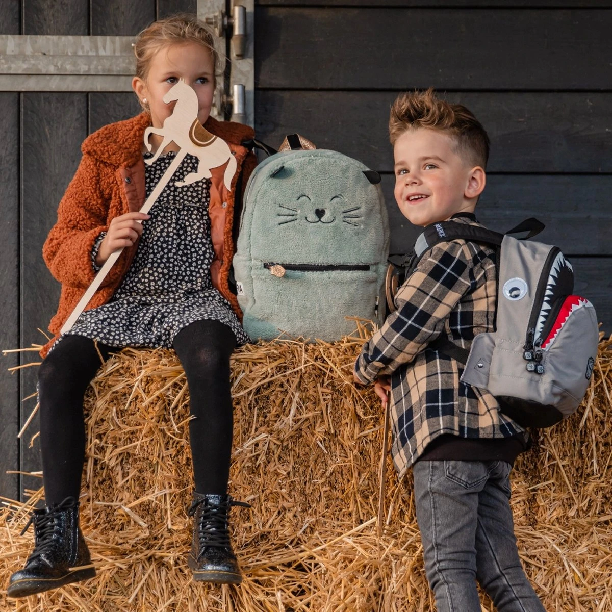 Pick & Pack Shark Shape Kinderrugzak - Grey 7 Pick & Pack Shark Shape Kinderrugzak - Grey - Afbeelding 5