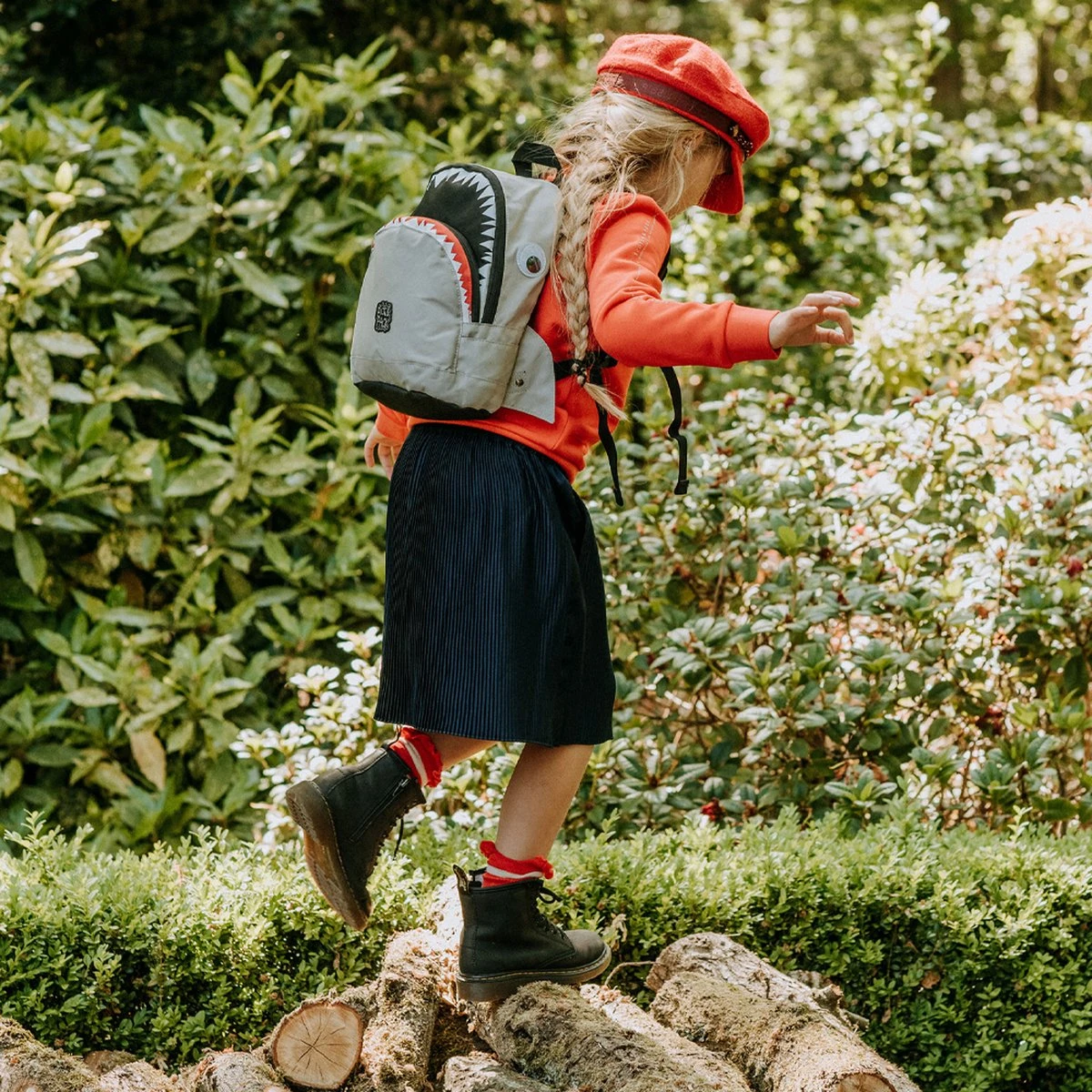 Pick & Pack Shark Shape Kinderrugzak - Grey 9 Pick & Pack Shark Shape Kinderrugzak - Grey - Afbeelding 7