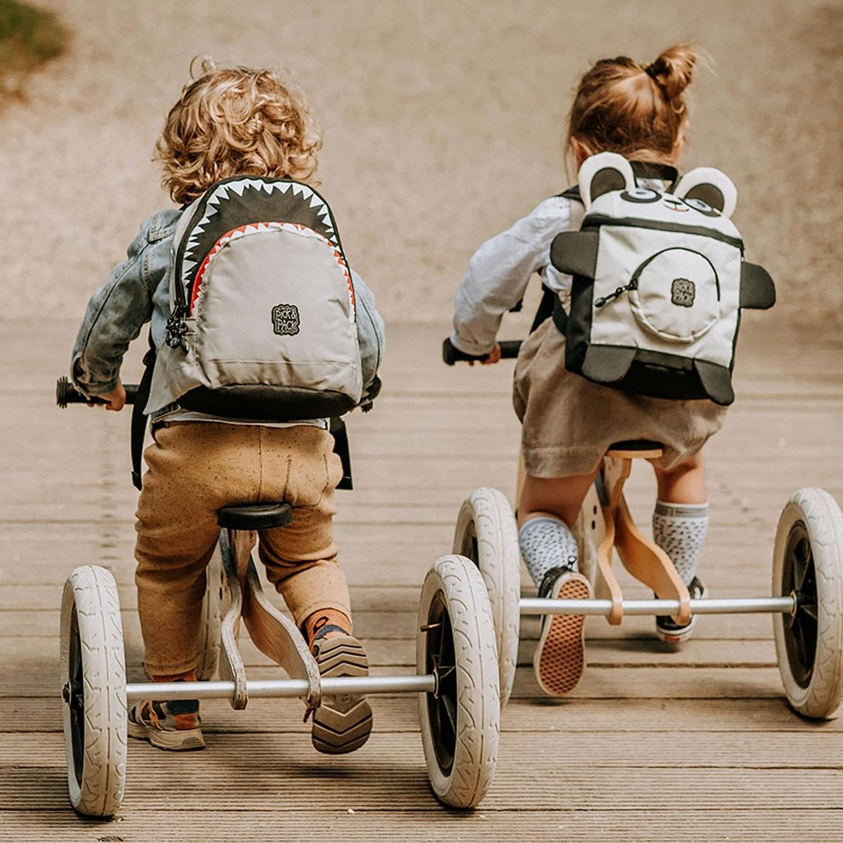 Pick & Pack Shark Shape Kinderrugzak - Grey 10 Pick & Pack Shark Shape Kinderrugzak - Grey - Afbeelding 8