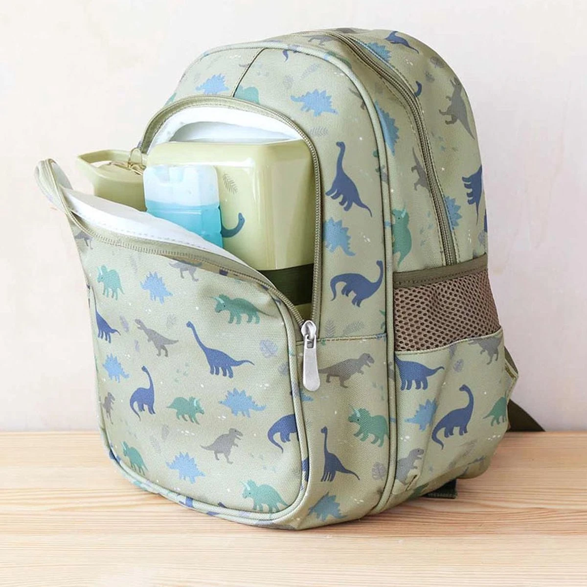 Rugzak / Kinderrugtas Met Geïsoleerd Voorvak: Dinosaurussen | A Little Lovely Company 9 Rugzak / Kinderrugtas Met Geïsoleerd Voorvak: Dinosaurussen | A Little Lovely Company - Afbeelding 7
