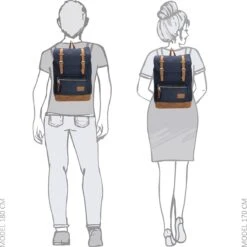 Enrico Benetti Santiago 46162 Laptoprugzak Met 17" Laptopvak - Blauw -Tas Kortingswinkel 1200x1200 122