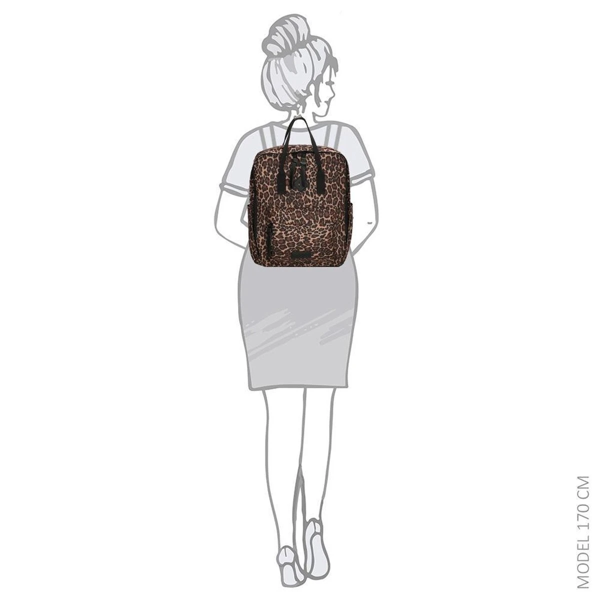 Enrico Benetti Londen 46150 Laptoprugzak Met 14" Laptopvak - Panter Print 9 Enrico Benetti Londen 46150 Laptoprugzak Met 14" Laptopvak - Panter Print - Afbeelding 7