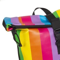 New Rebels® Mart - Rugtas - Regenboog - Waterbestendig - Roll-top - 151413121087.9 - 35x10x46cm - Rugzak / Backpack -Tas Kortingswinkel 1200x1200 184