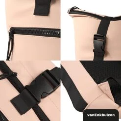 VanEnkhuizen Rolltop Rugzak Met Laptopvak 15,6 Inch - 20 Liter - Waterafstotend En Thermo Materiaal - Roze -Tas Kortingswinkel 1200x1200 26