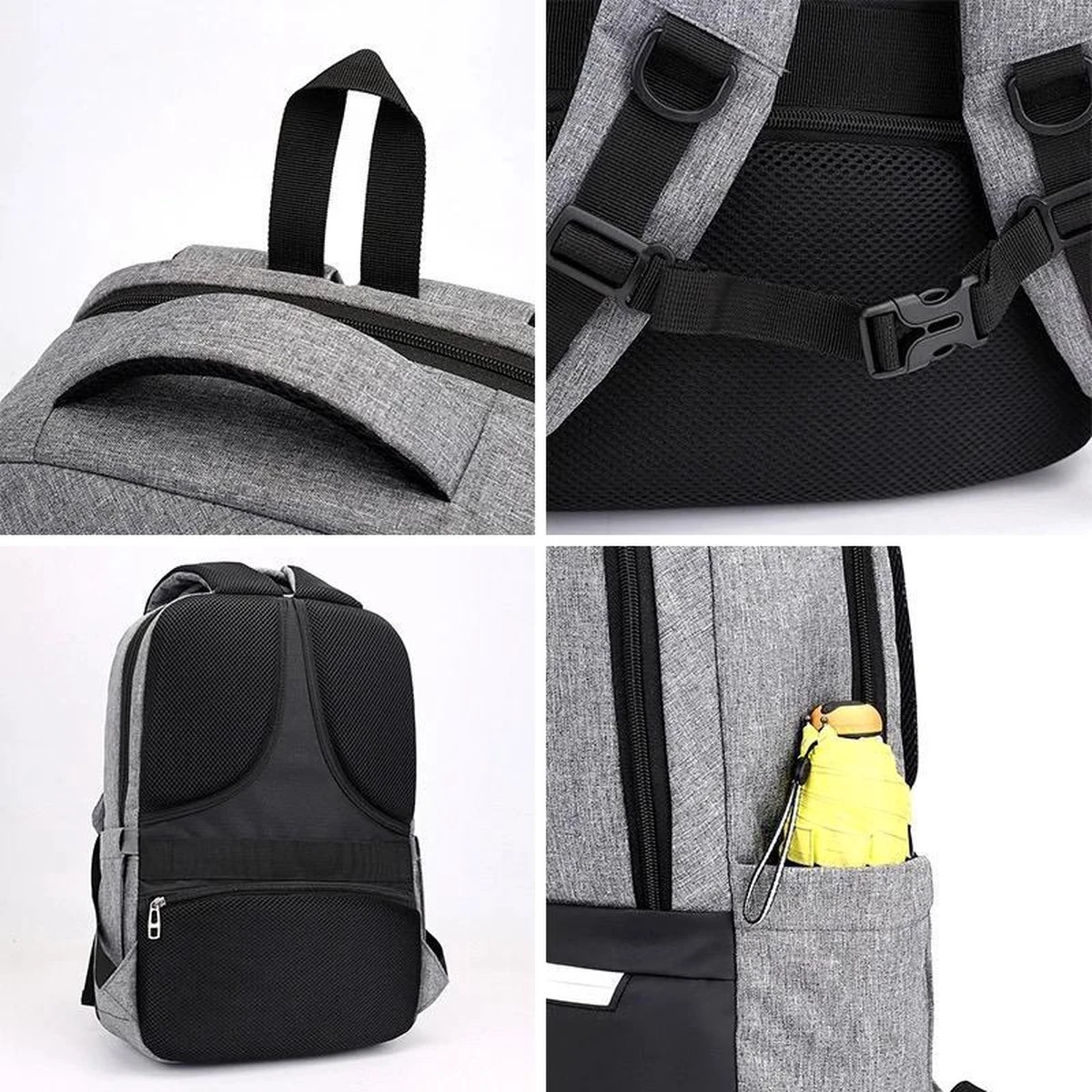 Rugzak Schooltas - 15.6 Inch Laptop Vak - Casual Design 10 Rugzak Schooltas - 15.6 Inch Laptop Vak - Casual Design - Afbeelding 8