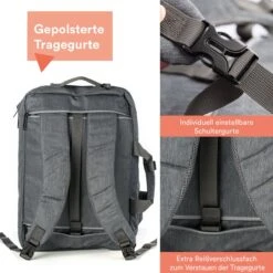 Skandika Levande Rugzak – Laptoptassen - Rugzak Dames – Rugzak Heren - Urban Style Ontwerp Rugtas – Daypack - Messenger Bag - Business Laptop Bag Reistas - Waterafstotend – 35 X 11 X 48 Cm (L X B X H) – 20 Liter - Voor School & Reizen – Grijs -Tas Kortingswinkel 1200x1200 336