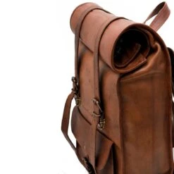 Johnny Fly Leren Rolltop Vintage Rugtas - Bruin - Ecologisch -Tas Kortingswinkel 1200x1200 629