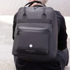 Sem Lewis Southern Hampstead Heren LaptoptasRugzak Nylon - Zwart -Tas Kortingswinkel 1200x1200 704