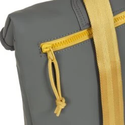 New Rebels® Tim - Rugtas - Grijs/Geel - Waterbestendig - Roll-top - 1312108 - 27x8x33cm - Rugzak / Backpack -Tas Kortingswinkel 1200x1200 708