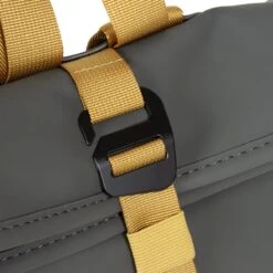 New Rebels® Tim - Rugtas - Grijs/Geel - Waterbestendig - Roll-top - 1312108 - 27x8x33cm - Rugzak / Backpack -Tas Kortingswinkel 1200x1200 709