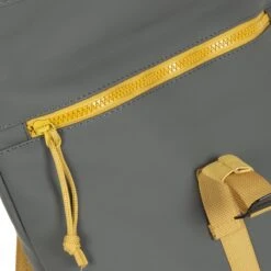New Rebels® Tim - Rugtas - Grijs/Geel - Waterbestendig - Roll-top - 1312108 - 27x8x33cm - Rugzak / Backpack -Tas Kortingswinkel 1200x1200 711
