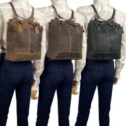 Anti-diefstal Rugtas - Rugzak Dames - Schoudertas Leer - Backpack - Echt Buffelleer - Cognac -Tas Kortingswinkel 1200x1200 723