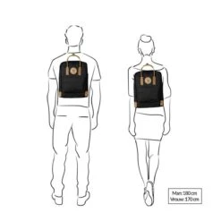 Fjallraven Fjällräven Kånken No. 2 Black Unisex Rugzak - Black -Tas Kortingswinkel 1200x1200 800