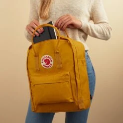 Fjallraven Fjällräven Kånken Unisex Rugzak - Ochre-Confetti Pattern -Tas Kortingswinkel 1200x1200 825