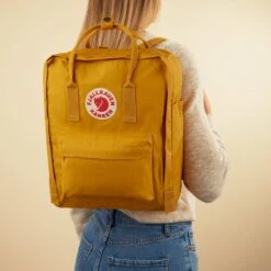 Fjallraven Fjällräven Kånken Unisex Rugzak - Ochre-Confetti Pattern -Tas Kortingswinkel 1200x1200 826