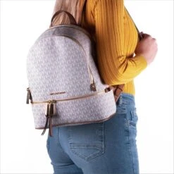 Michael Kors Rhea M Dames Rugzak - Vanilla -Tas Kortingswinkel 1200x1200 843