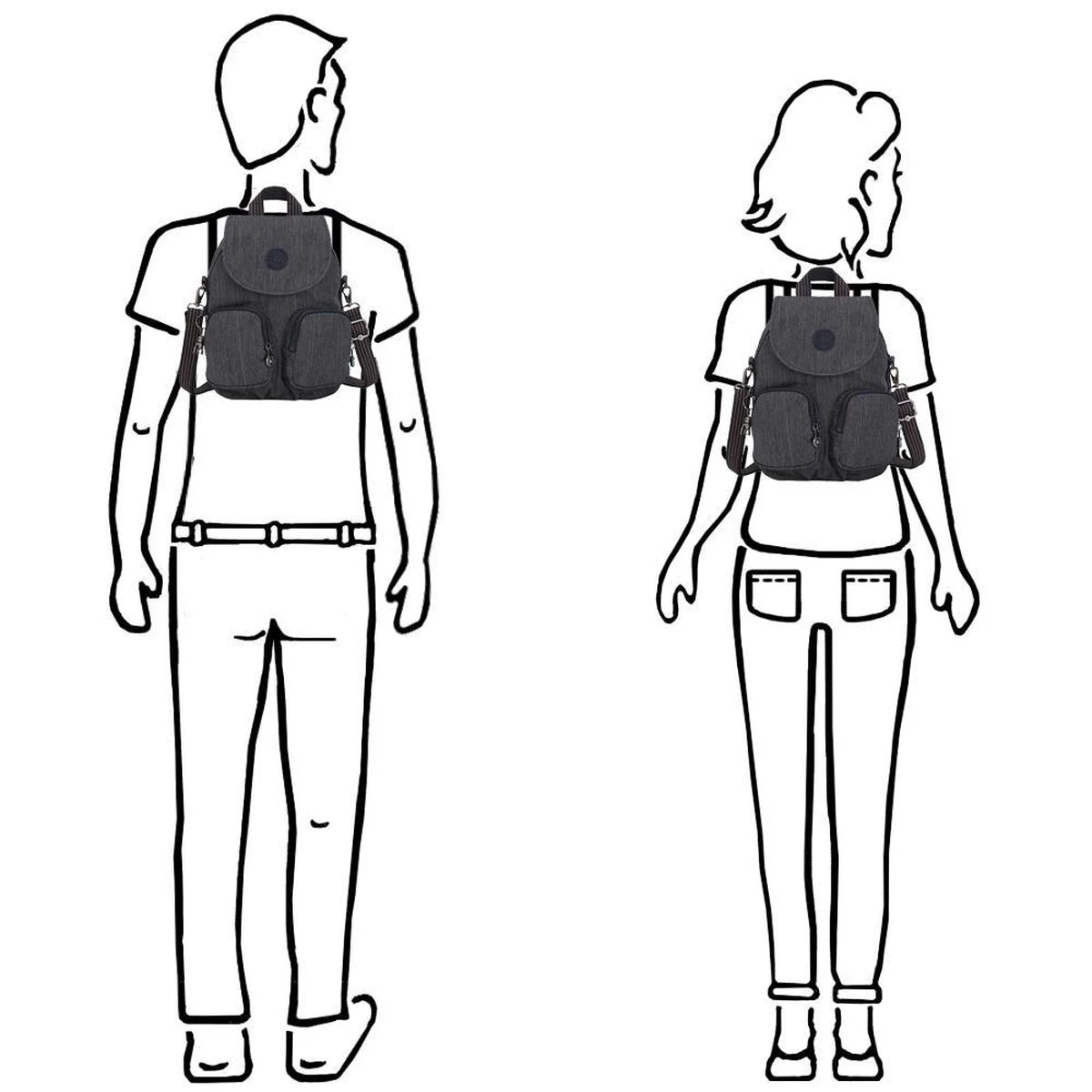 Kipling FIREFLY UP Rugzak, 7.5 Liter - Active Denim 5 Kipling FIREFLY UP Rugzak, 7.5 Liter - Active Denim - Afbeelding 3