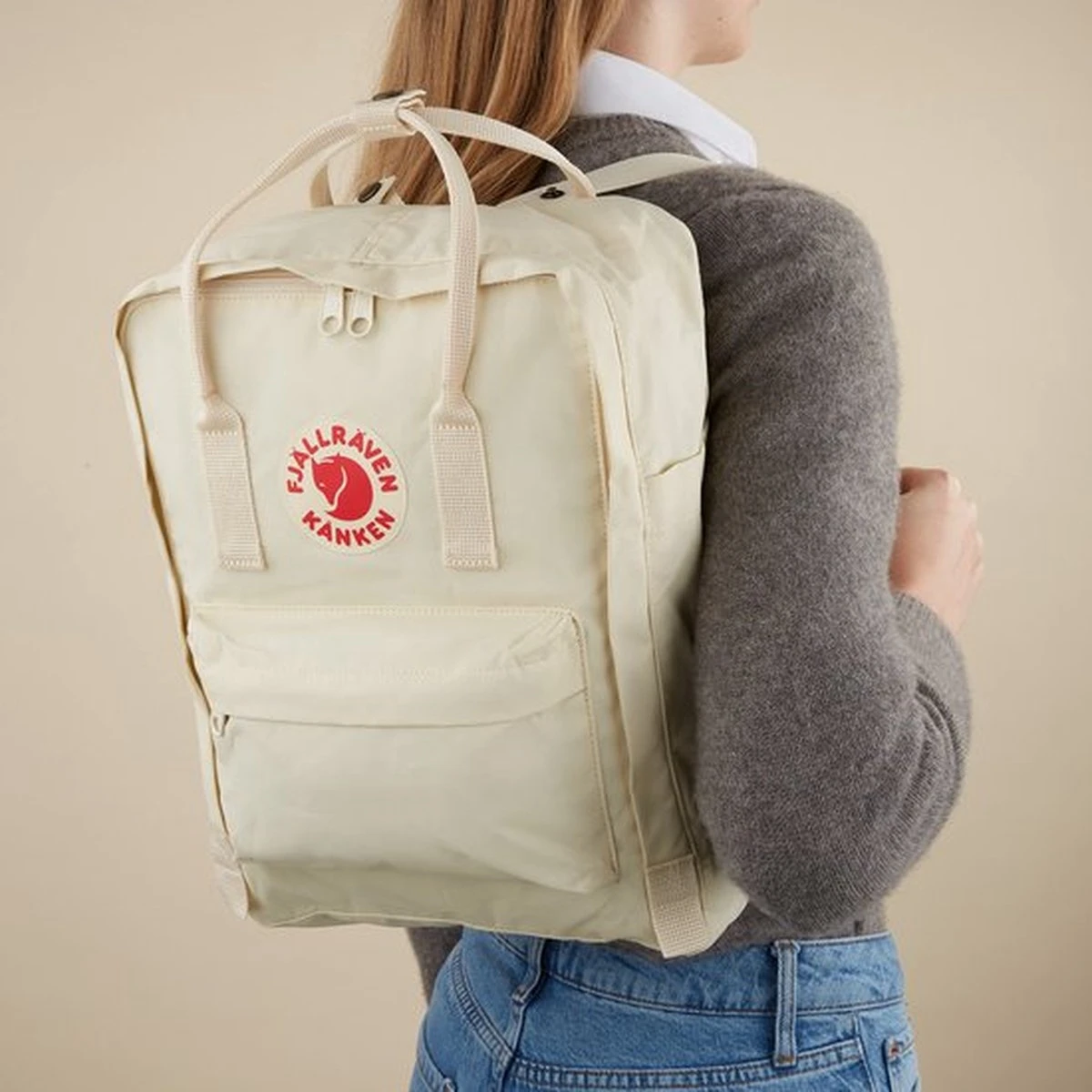 Fjallraven Fjällräven Kånken Unisex Rugzak - Light Oak 10 Fjallraven Fjällräven Kånken Unisex Rugzak - Light Oak - Afbeelding 8