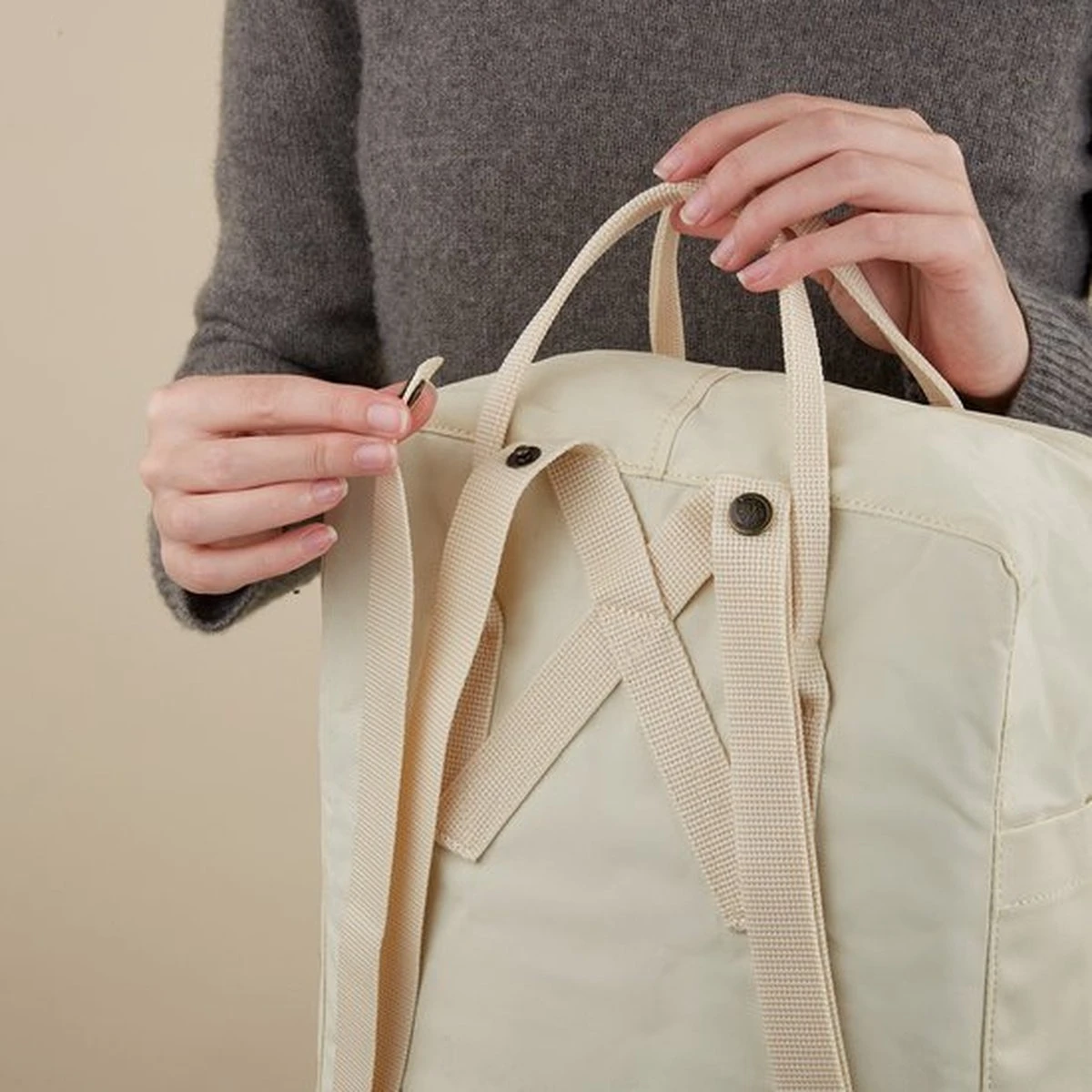 Fjallraven Fjällräven Kånken Unisex Rugzak - Light Oak 11 Fjallraven Fjällräven Kånken Unisex Rugzak - Light Oak - Afbeelding 9