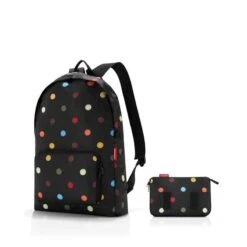 Reisenthel Mini Maxi Rucksack Rugzak - Opvouwbaar - 14L - Dots Zwart -Tas Kortingswinkel 1200x1200 896