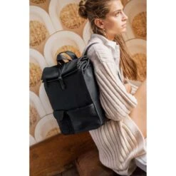 Violet Hamden Essential Bag Dames LaptoptasRugzak Kunststof - Zwart -Tas Kortingswinkel 1200x1200 941