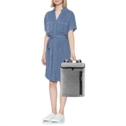 Reisenthel Overnighter-Backpack Rugzak M - 13L Twist Silver Grijs -Tas Kortingswinkel 1200x1200 97