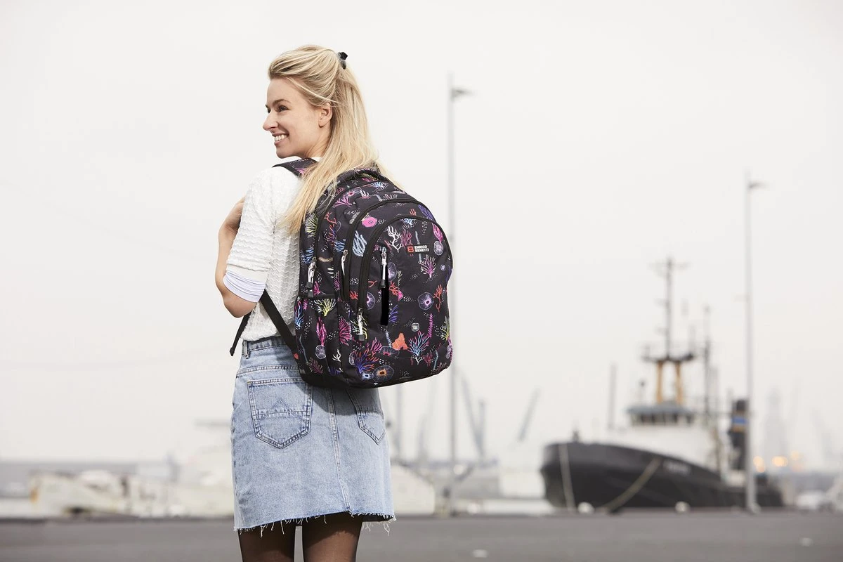 Enrico Benetti Capetown Laptoprugzak 46170 - 15" Laptopvak - 30 Liter - Koraal Print 10 Enrico Benetti Capetown Laptoprugzak 46170 - 15" Laptopvak - 30 Liter - Koraal Print - Afbeelding 8