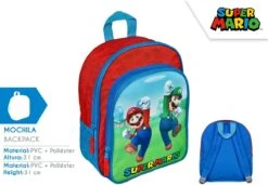 Super Mario Rugzak - Backpack - Klein Model - 31 CM - PVC/Polyester