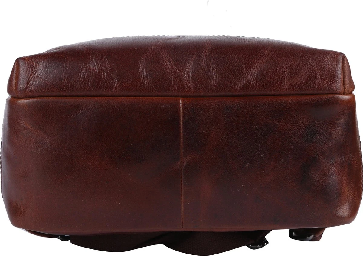 Genicci Amsterdam Rugzak - Cognac 8 Genicci Amsterdam Rugzak - Cognac - Afbeelding 6