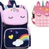 Unicorn Speelgoed - Pop It Tasje - Schooltas Meisje - Kinderrugzak - Rugtas Meisje - Blauw - 40 X 27 X 15 Cm -Tas Kortingswinkel 1200x883 1
