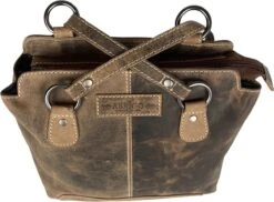 Anti-diefstal Rugtas - Rugzak Dames - Schoudertas Leer - Backpack - Echt Buffelleer - Cognac -Tas Kortingswinkel 1200x885