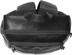 Chesterfield James Leren Laptop Rugzak - 14 Inch - Zwart -Tas Kortingswinkel 1200x917 1