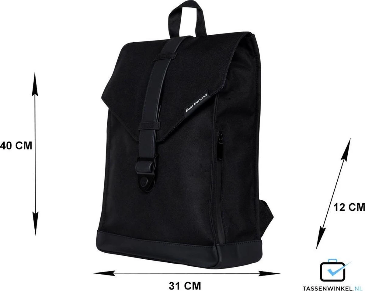 Bold Banana Rugzak 15.6 Inch Laptopvak - Beautiful Black 14 Bold Banana Rugzak 15.6 Inch Laptopvak - Beautiful Black - Afbeelding 12