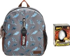 Zebra Rugzak Dino X-Ray Blauw Rugtas + Dino Ei
