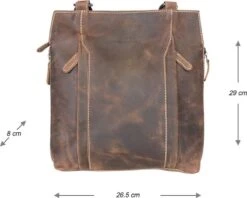 Rugtas Leer Of Schoudertas Leer Cognac - Rugzak Leer Anti-Diefstal - Groter Te Maken Met 2 Zij Ritsen -Tas Kortingswinkel 1200x964