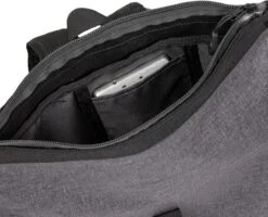 New Rebels® Vepo - Rugtas - Grijs- Waterbestendig - Roll-top - 87 - 19x20x4cm - Rugzak / Backpack -Tas Kortingswinkel 1200x971