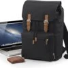 Senvi Vintage Laptop Rugzak Kleur Zwart - Bruin - 18 Liter -Tas Kortingswinkel 1200x980