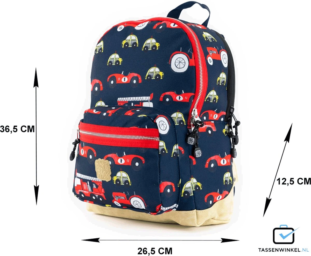 Pick & Pack Auto’s - Rugzak - Donkerblauw - Maat M 11 Pick & Pack Auto’s - Rugzak - Donkerblauw - Maat M - Afbeelding 9