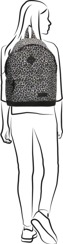 Enrico Benetti Londen 46121 Laptoprugzak Met 14" Laptopvak - Olijfgroen Panter Print -Tas Kortingswinkel 310x1200 1