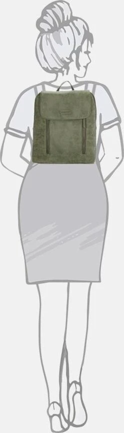 Enrico Benetti Nouméa 66434 Damesrugtas - Olijf Groen -Tas Kortingswinkel 343x1200 3