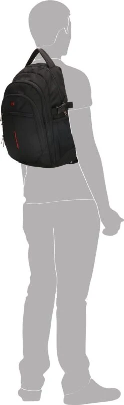 Enrico Benetti Cornell 47081 Laptoprugzak 15,6 Inch Laptopvak - Zwart -Tas Kortingswinkel 368x1200 1