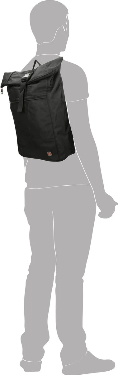 Enrico Benetti Cornell 47229 Laptop Rugzak Rolltop Met 17" Laptopvak - Zwart 4 Enrico Benetti Cornell 47229 Laptop Rugzak Rolltop Met 17" Laptopvak - Zwart - Afbeelding 2