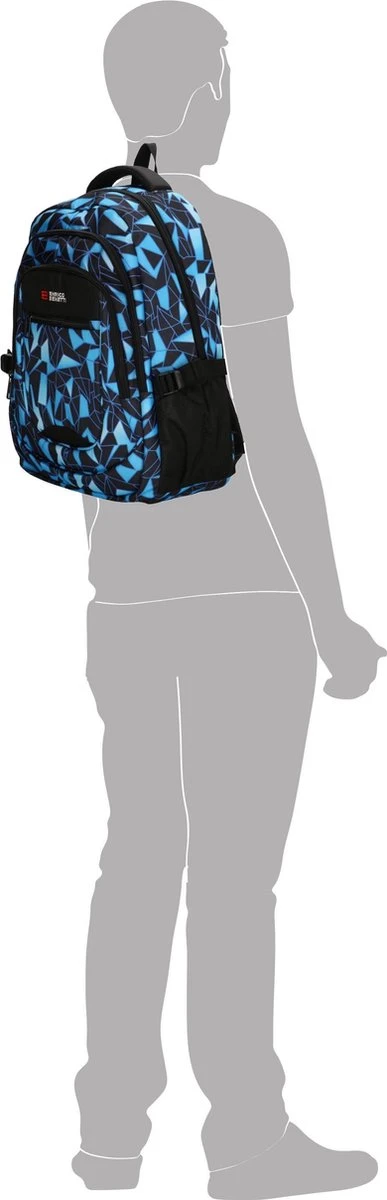 Enrico Benetti Santa Cruz Laptop Rugzak - Zwart/Aqua 4 Enrico Benetti Santa Cruz Laptop Rugzak - Zwart/Aqua - Afbeelding 2