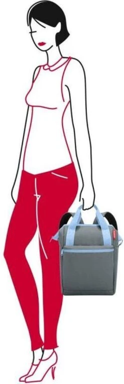 Reisenthel Allrounder R Schouder/ Rugtas - Maat R - 12L - Dots Zwart -Tas Kortingswinkel 389x1200