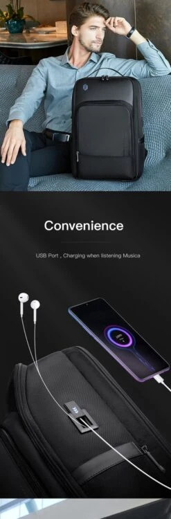 Arctic Hunter Rugtas - Laptop Tas - 15,6 Inch - Waterafstotend - Usb Oplaadstation -Tas Kortingswinkel 395x1200 1