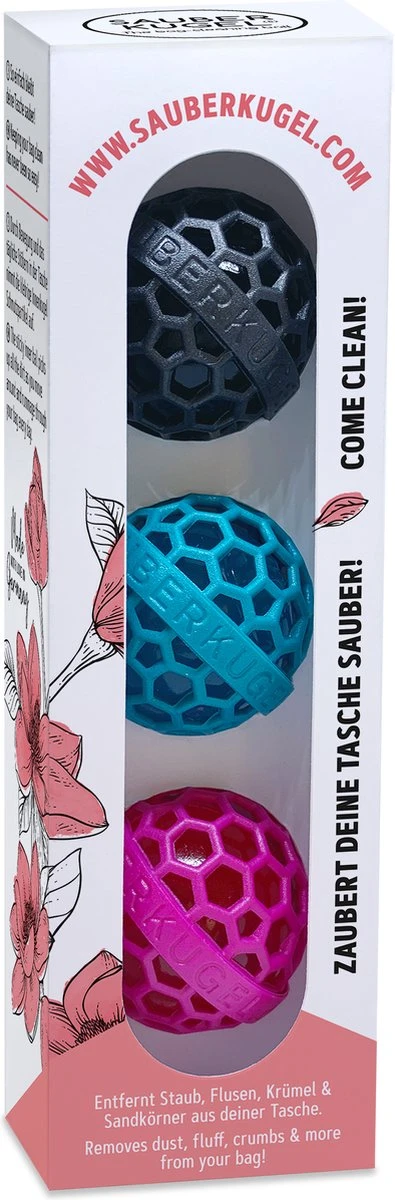 Sauberkugel - Tassenreiniger - Schoonmaakbal - Herbruikbaar - 3-pack - 3 Kleuren 13 Sauberkugel - Tassenreiniger - Schoonmaakbal - Herbruikbaar - 3-pack - 3 Kleuren - Afbeelding 11