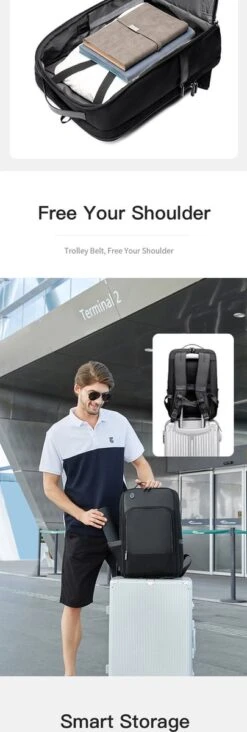 Arctic Hunter Rugtas - Laptop Tas - 15,6 Inch - Waterafstotend - Usb Oplaadstation -Tas Kortingswinkel 405x1200