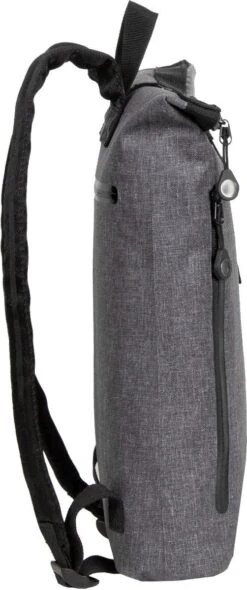 New Rebels® Vepo - Rugtas - Grijs- Waterbestendig - Roll-top - 87 - 19x20x4cm - Rugzak / Backpack -Tas Kortingswinkel 502x1200 1