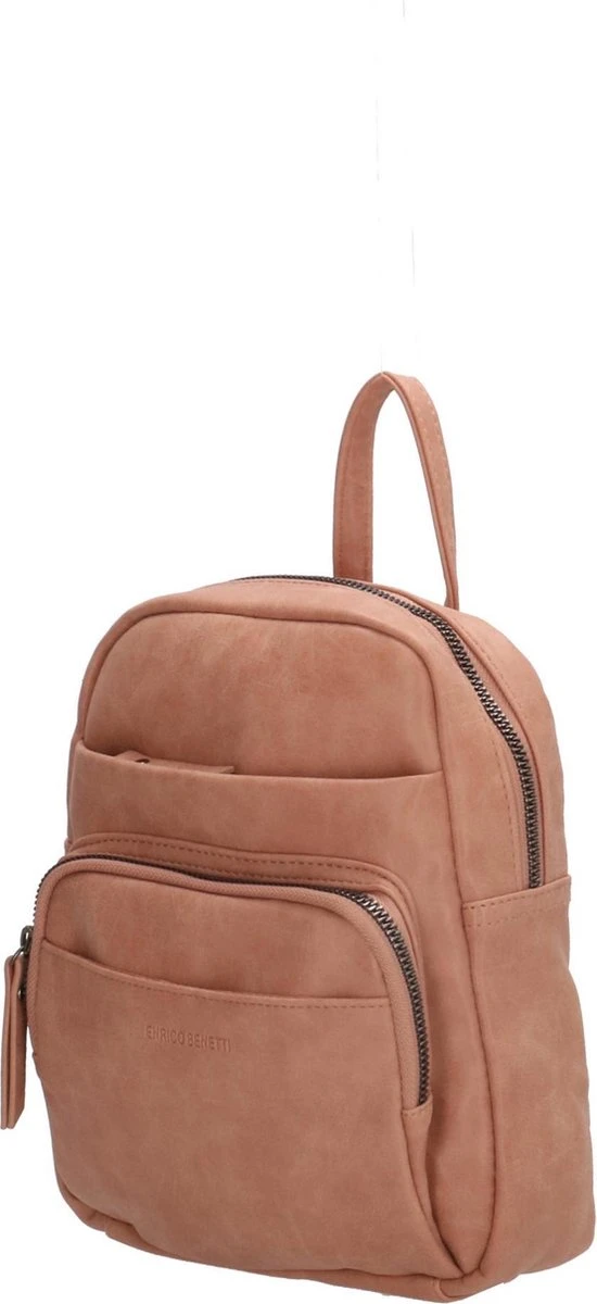 Enrico Benetti Zoë Dames Rugzak Klein - Kunstleer - Misty Rose 5 Enrico Benetti Zoë Dames Rugzak Klein - Kunstleer - Misty Rose - Afbeelding 3