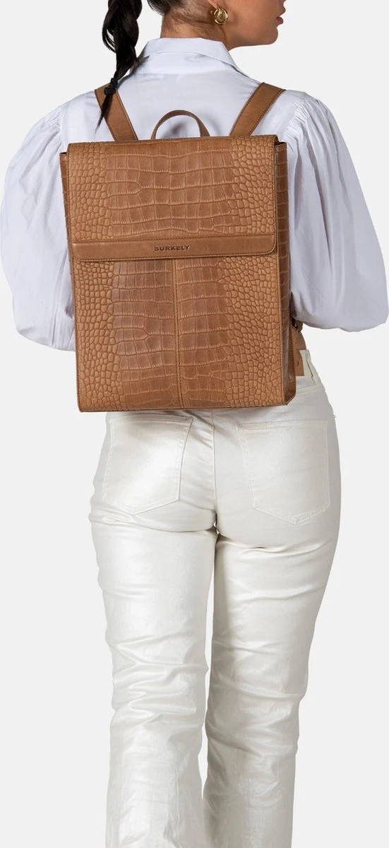 Burkely Casual Cayla Dames Rugtas 14" - Cognac 7 Burkely Casual Cayla Dames Rugtas 14" - Cognac - Afbeelding 5